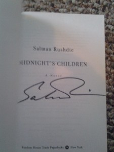 Signed copy of Midnight's Children