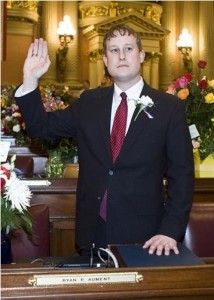 Rep. Ryan Aument (R-Lancaster) is sworn in as the newest representative of the 41st Legislative District - repaument.com