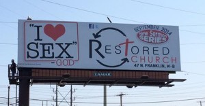 Restored Church billboard Image: WNEP