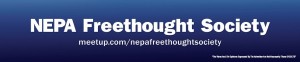 NEPA Freethought Society advertisement, including disclaimer, to appear on COLTS bus